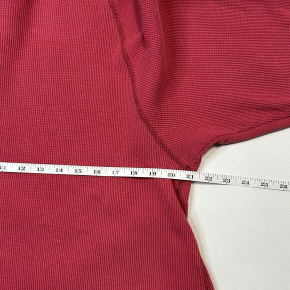 We The Free Amelia Split Back Thermal Top Shirt Womens Size Large Washed Red - Picture 12 of 14